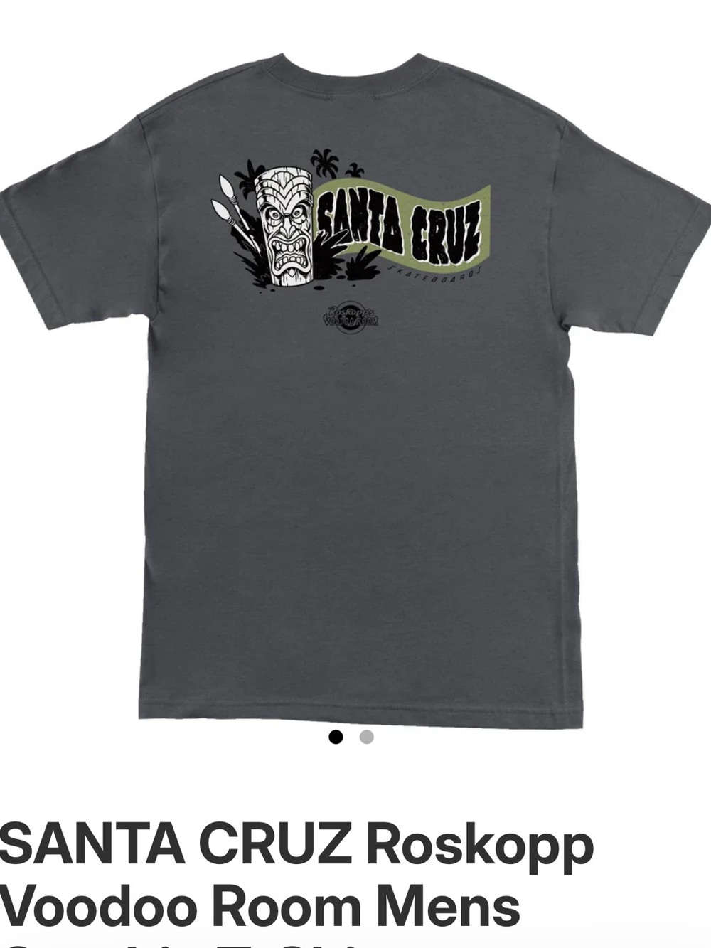 Santa Cruz Skateboards Rozkopp Voodoo Tee Size XL